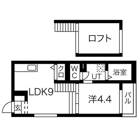 栄生駅 徒歩15分 1階の物件間取画像